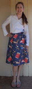 Free wrap skirt pattern skirt worn by Liz