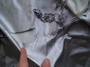 pvc clothing ruined fabric
