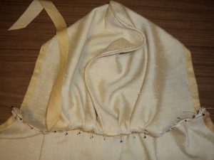 Free pattern dress ups cape sewing applying the binding