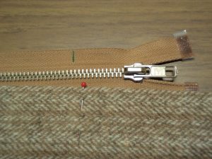 Shortening a metal zip step 1 marking the length