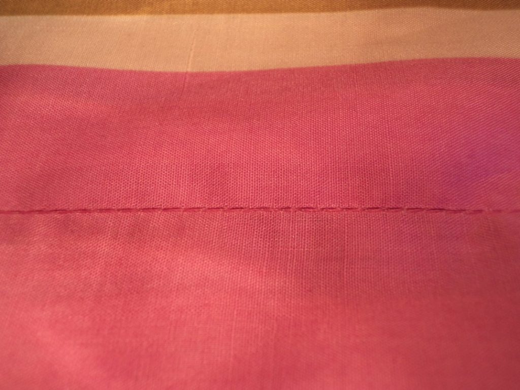 Like or Loathe it stitching in the ditch the finished seam
