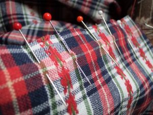 Like or loathe it matching checks, stripes and junctions pin seam