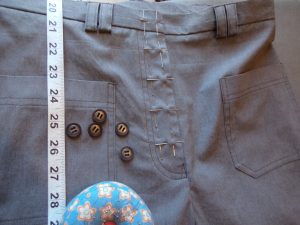 The other trousers marking buttonholes