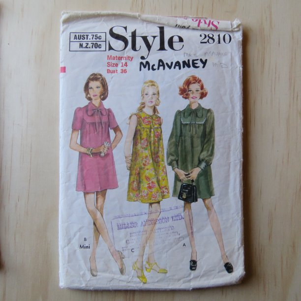 A lifetime of sewing patterns 1960s maternity 1