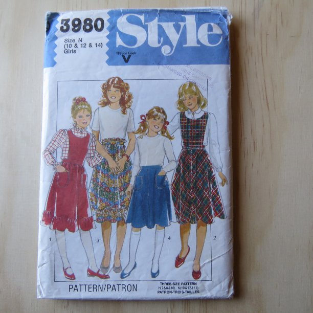 A lifetime of sewing patterns 1980s children 2