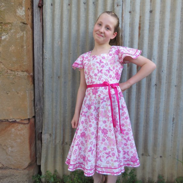 Country show dress modelled