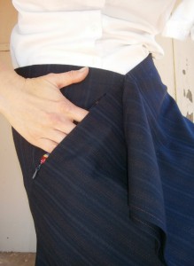 detail of pocket in mystery skirt