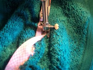 A pair of bathing beauties sewing bias tape flat seam