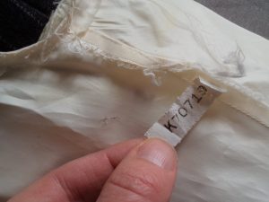 The Aquascutum Suit label inside sleeve lining