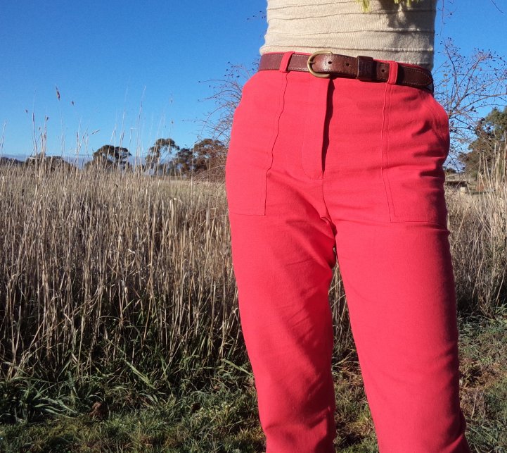 Red trousers