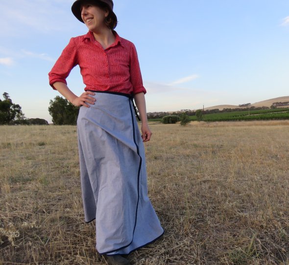Free pattern: 3-gore wrap maxi skirt - The Craft of Clothes