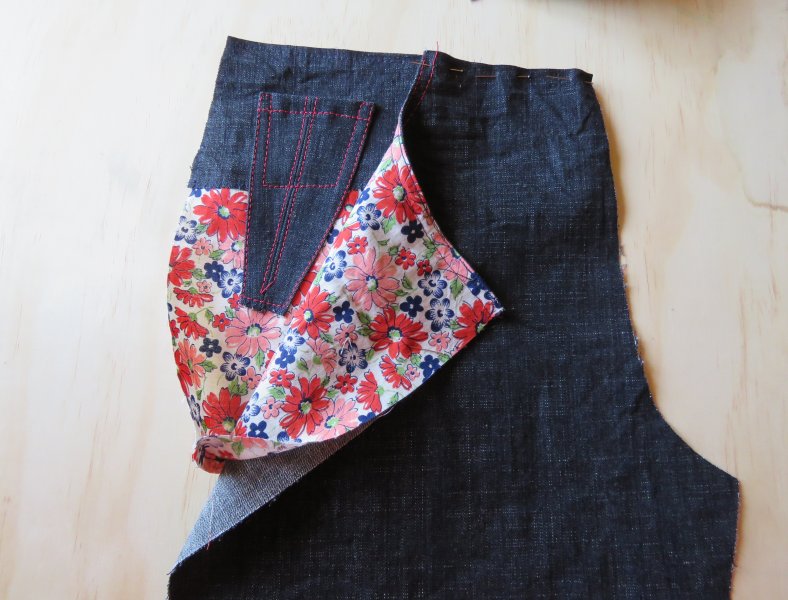 Zero waste jeans front pocket revealed