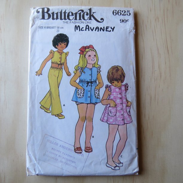 A lifetime of sewing patterns 1970s children 2 The Craft of Clothes