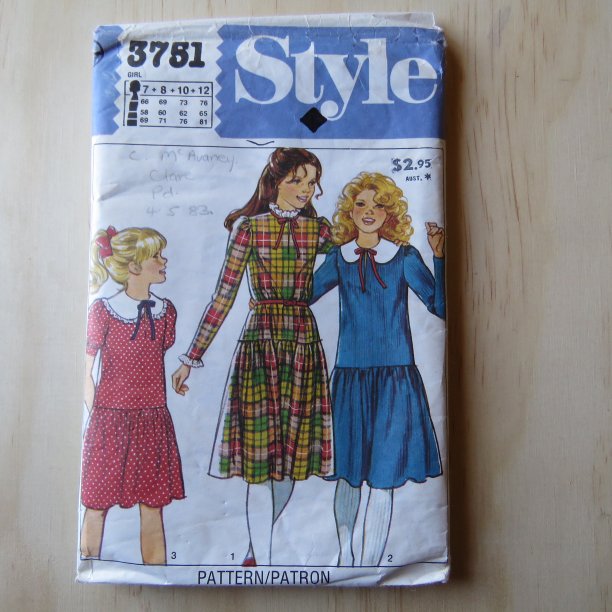 A lifetime of sewing patterns 1980s children 1