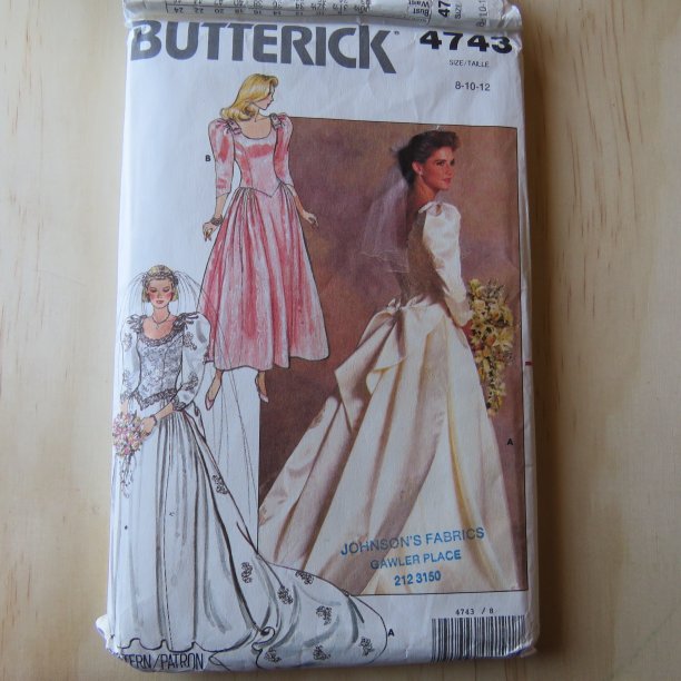 A lifetime of sewing patterns 1980s prom dresses 1