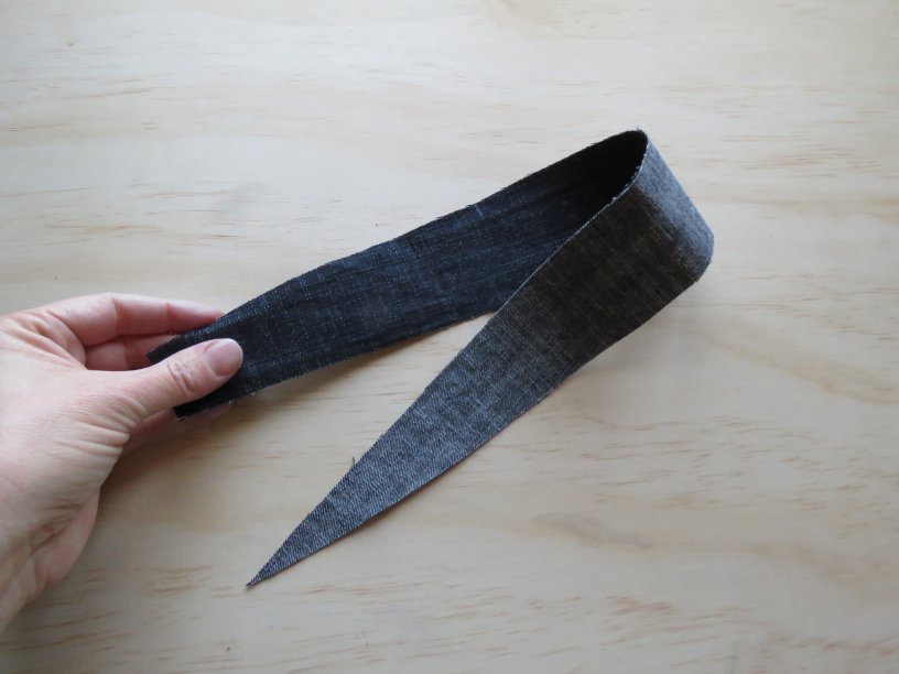 zero waste jeans belt loop fabric strip