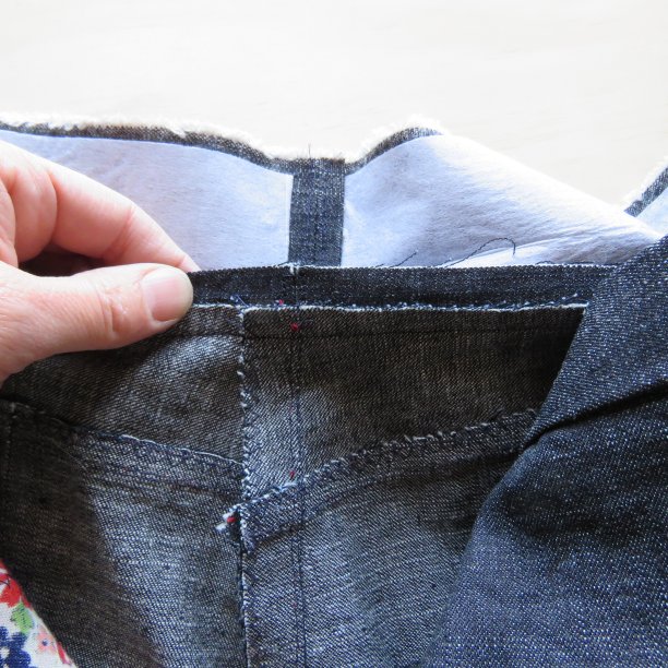 zero waste jeans wide waistband seam allowance