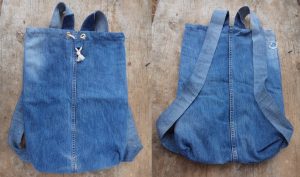 3hr denim backpack front and back