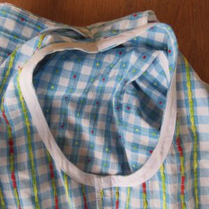 bias facings dress armhole