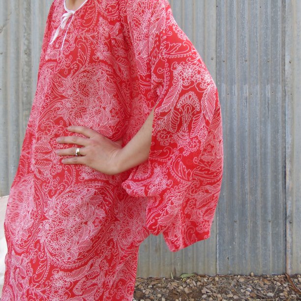 Boho dress sleeve closeup