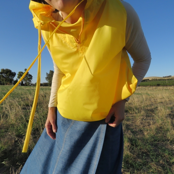 zero waste hooded blouson yellow version 1