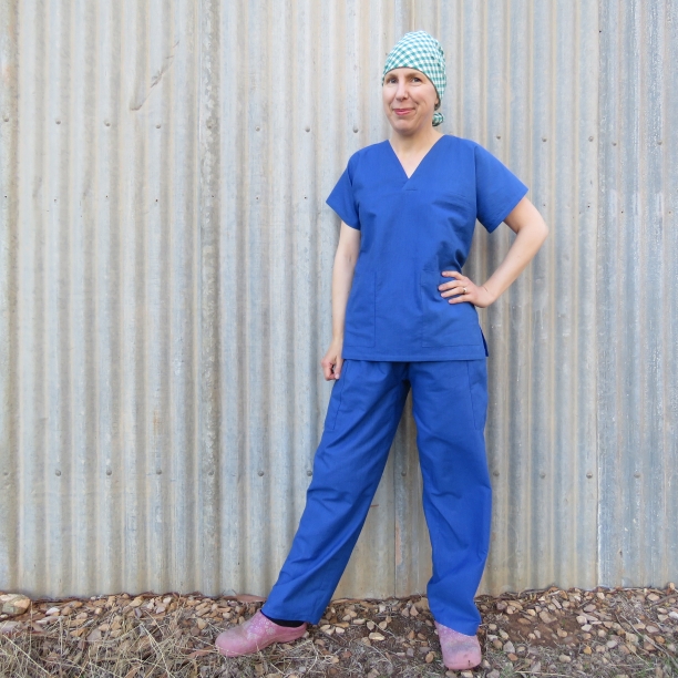 nurse scrub top pattern