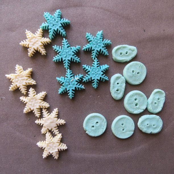 Buttons from milk plastic