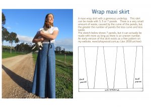 Wraparound maxi skirt