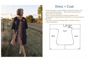 Tessellated dress and coat