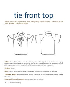 Tie front top requirements