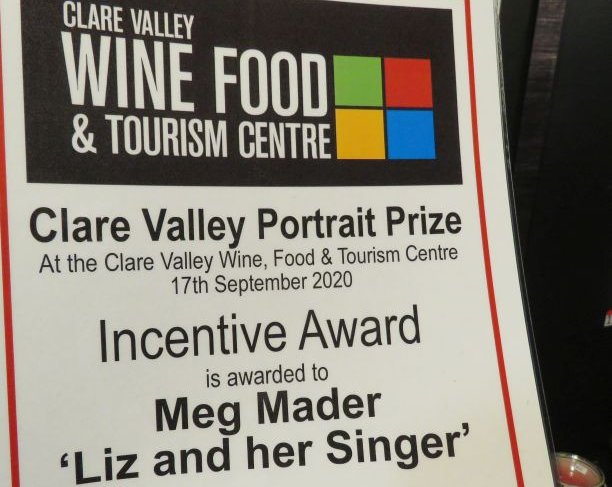 Meg Mader's award Clare Valley Portrait Prize