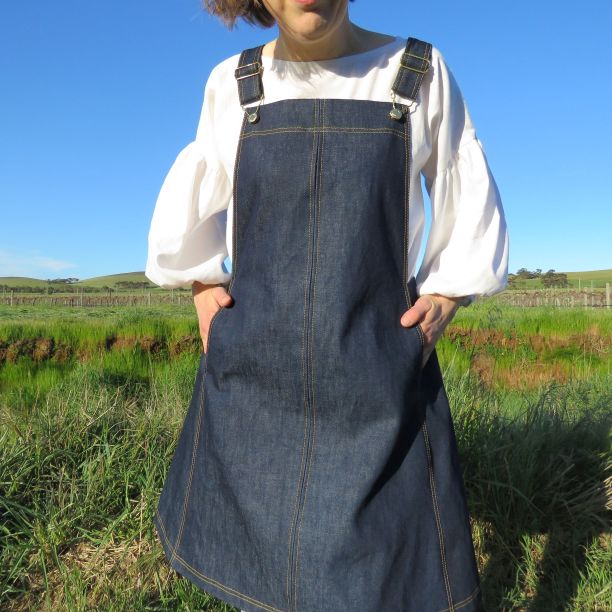 Smith Pinafore worn with white top