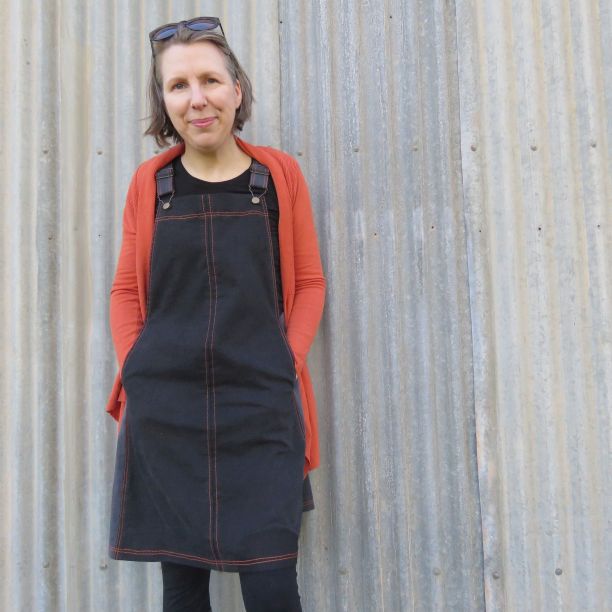 Smith Pinafore from upcycled denim 