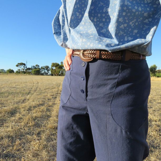 Holly McQuillans spiral trousers navy