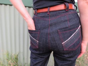 back view of jeans