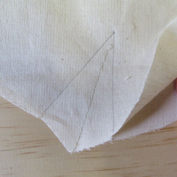 sewing a pork chop darts