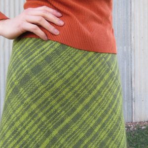 Tekapo 3ply wool skirt closeup