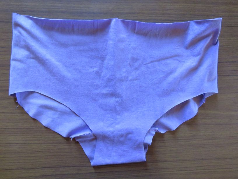 New zero waste undies tacked together for a fitting