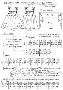 Ruffle tank Page 1 instructions