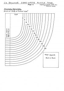 Ruffle tank Page 3 armhole template