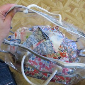 Floral scrap bag