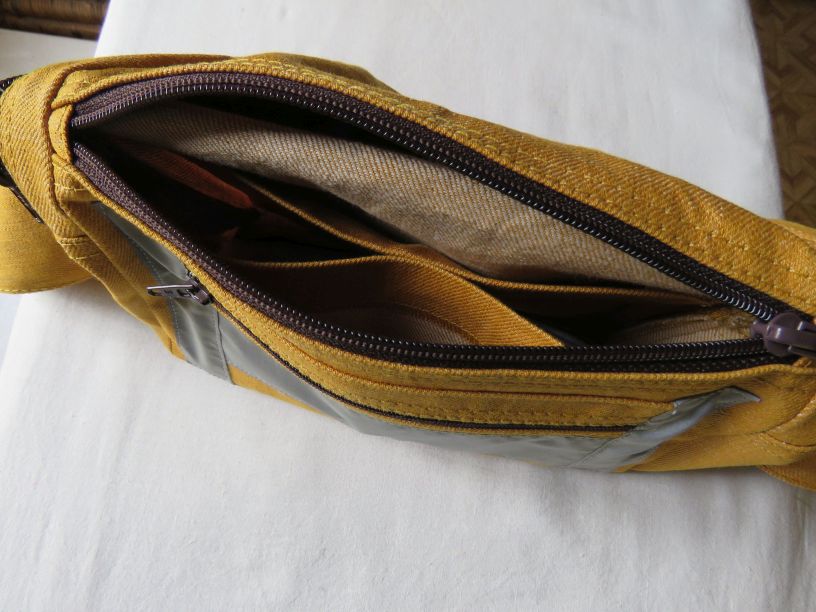 Zero waste velo bag showing interior