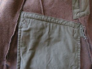 front pocket bags on army coat
