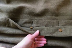 Showing the back vent with the buttons