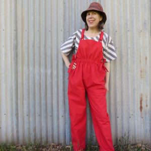 Simone overalls with waist gathers