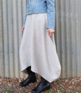 Clair skirt - natural linen