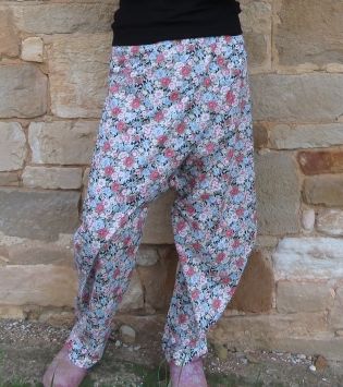 Wrap trousers - floral from ZW sewing book