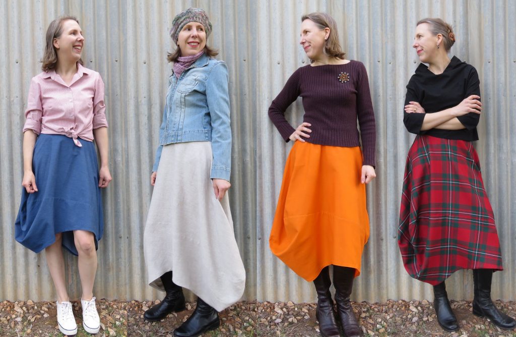 Zero Waste Pleated Skirt PDF Sewing Pattern -  Australia