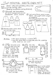 Free pattern: Oven Mitt (minimal waste) - The Craft of Clothes